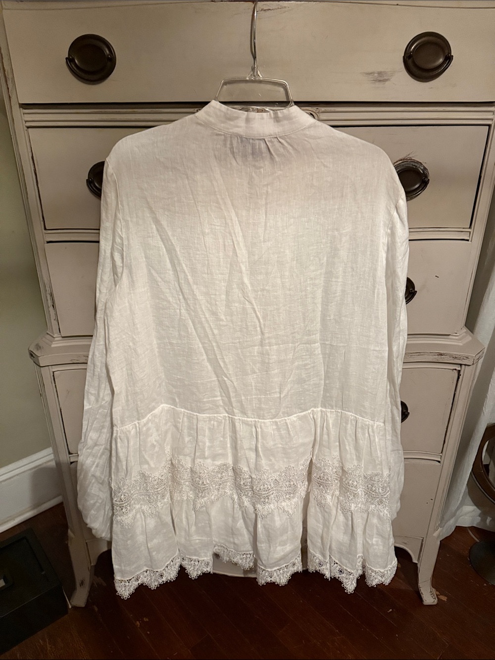 Bardot Antonia Lace Trim Linen Mini Dress XXL - Picture 9 of 13